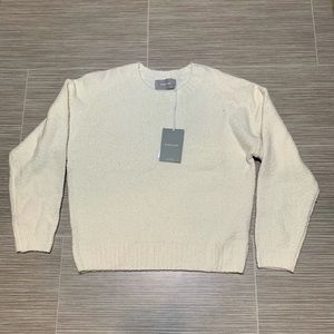 Everlane Women's Cream Crew Neck Sweater